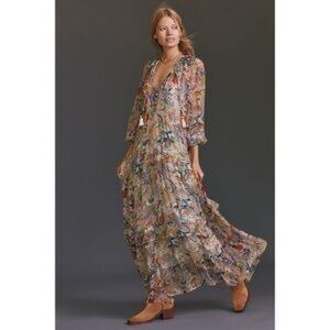 Anthropologie Floral Maxi PETITE